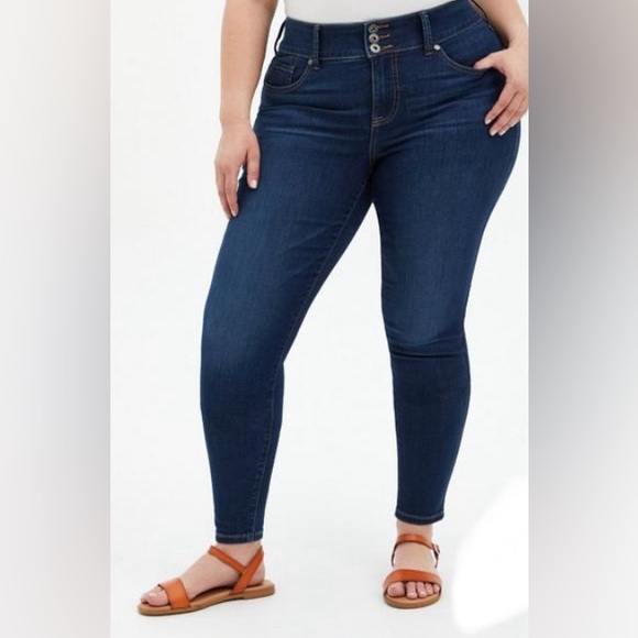 TORRID Super Soft Super Stretch Jeggings Size 22 Color Riprap NEW - Picture 1 of 2